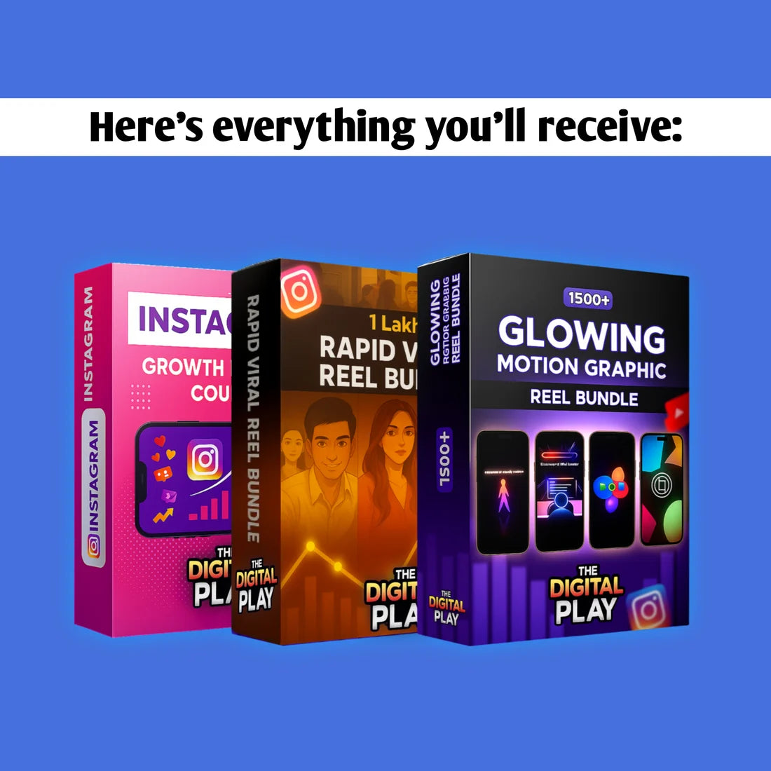 Get The Glowing Motion Graphic Reels Bundle Today!!