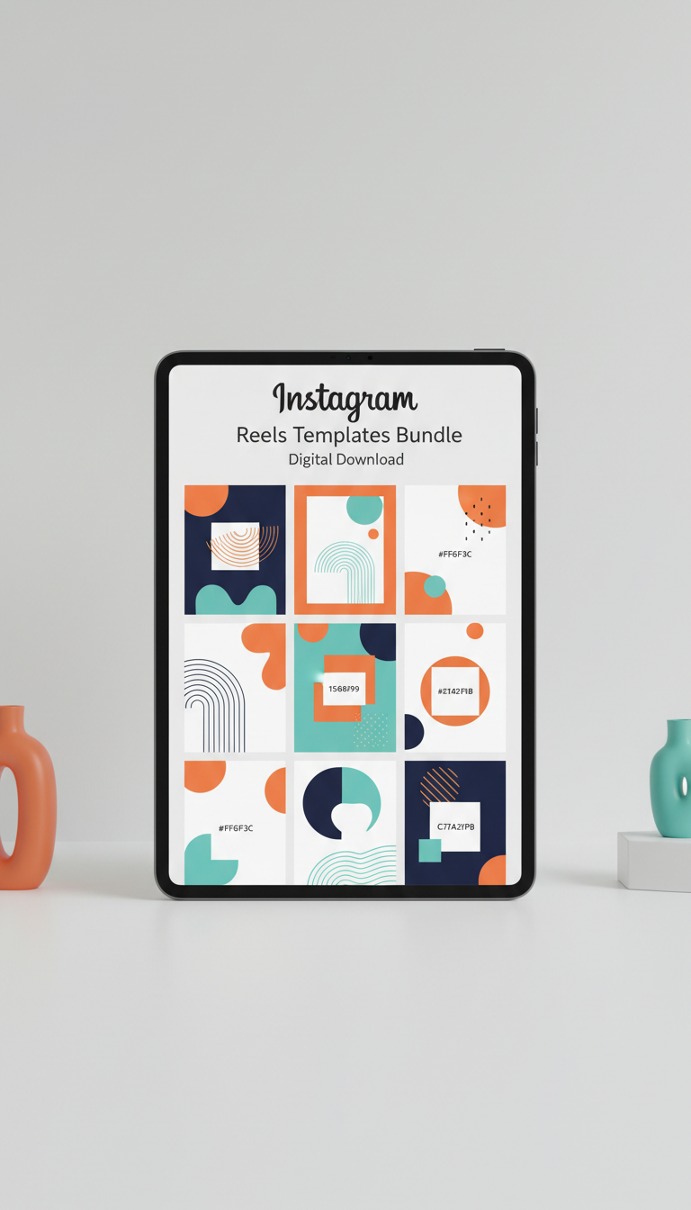 Instagram Reels Template Bundle Digital Download